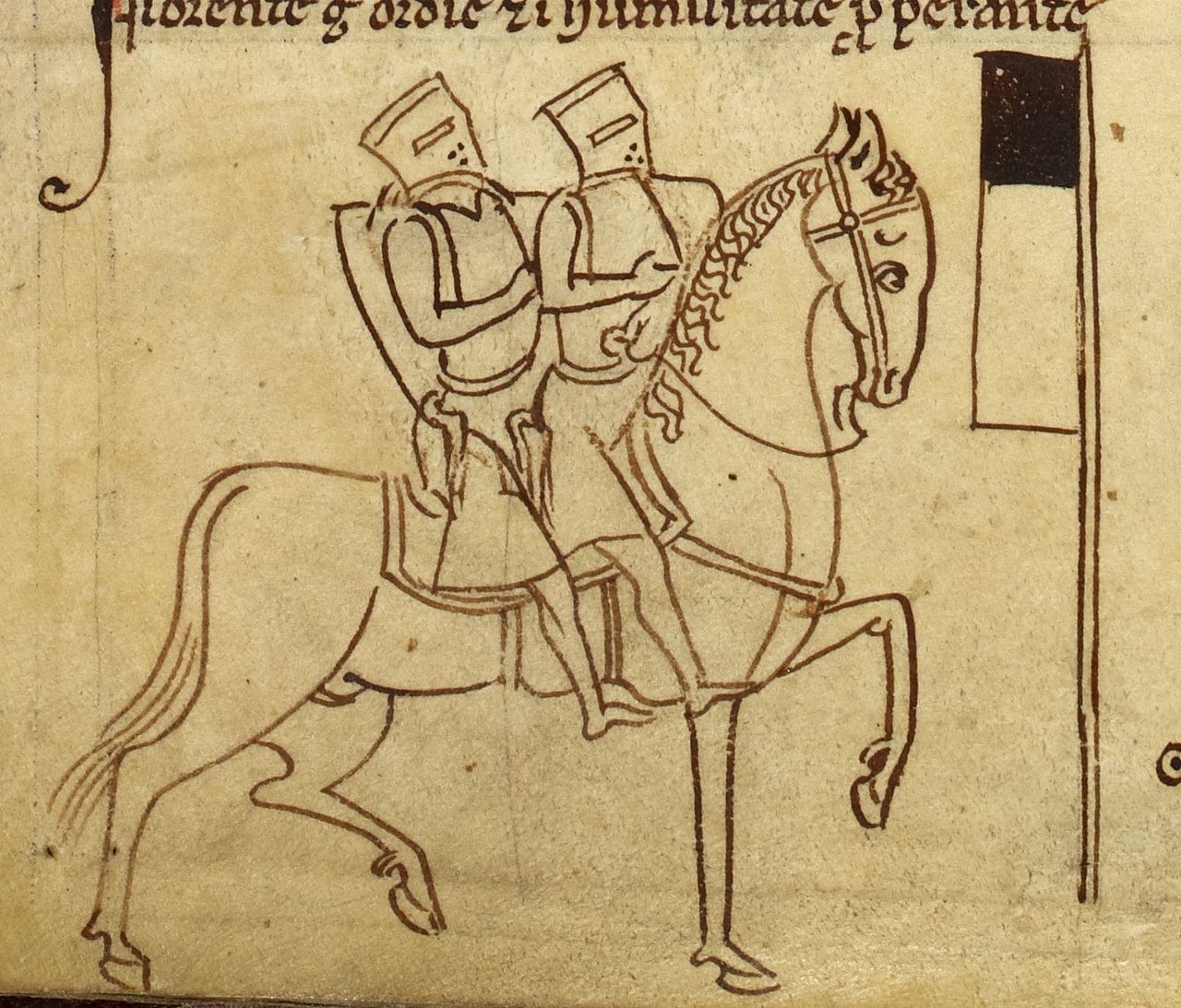 Depiction of two Templars